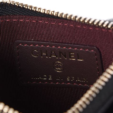 key holder chanel|Chanel card holder zip around.